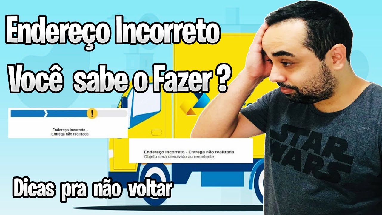 Passo a Passo Como Resolver  Endereço incorreto | incompleto Objeto será encaminhado ao remetente