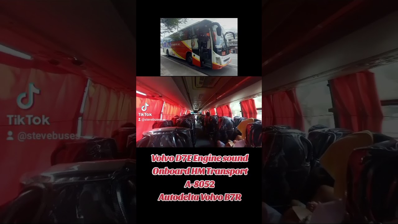 Volvo D7E Engine sound #hmtransport #autodelta  #volvo #volvobus #b7r #busspotting #philippinebus