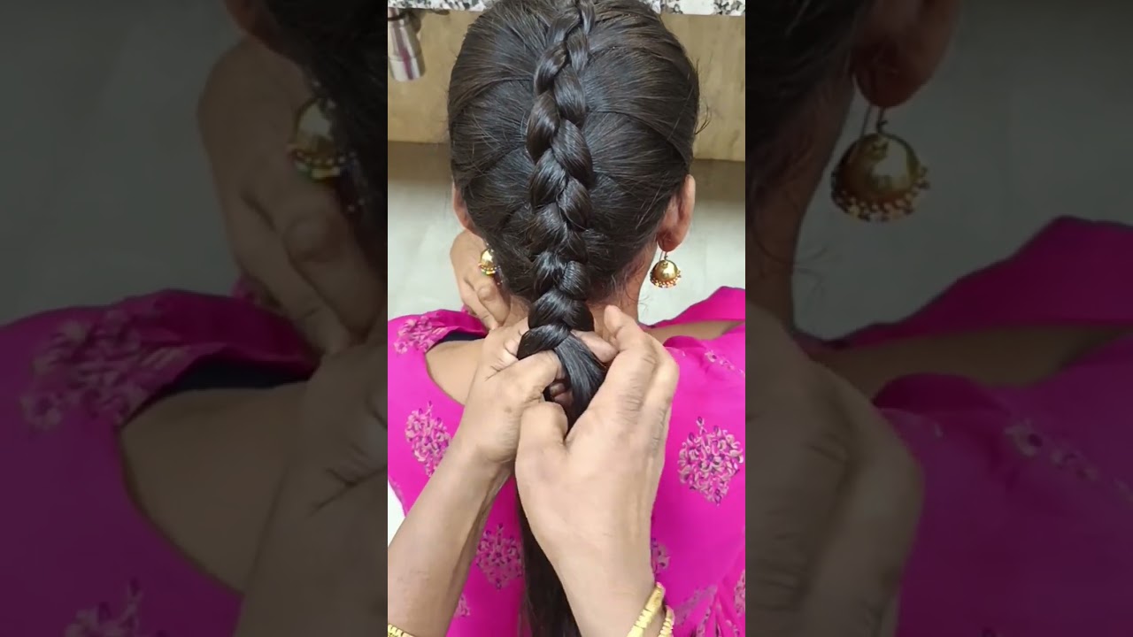Daily use simple hairstyle for girls 🧚🏻‍♀️✨🌸