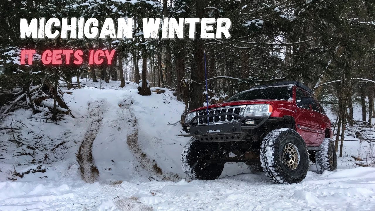 V8 WJ on 35's Goes Snow Wheeling | WJ vs TJ vs JT vs JK vs JKU