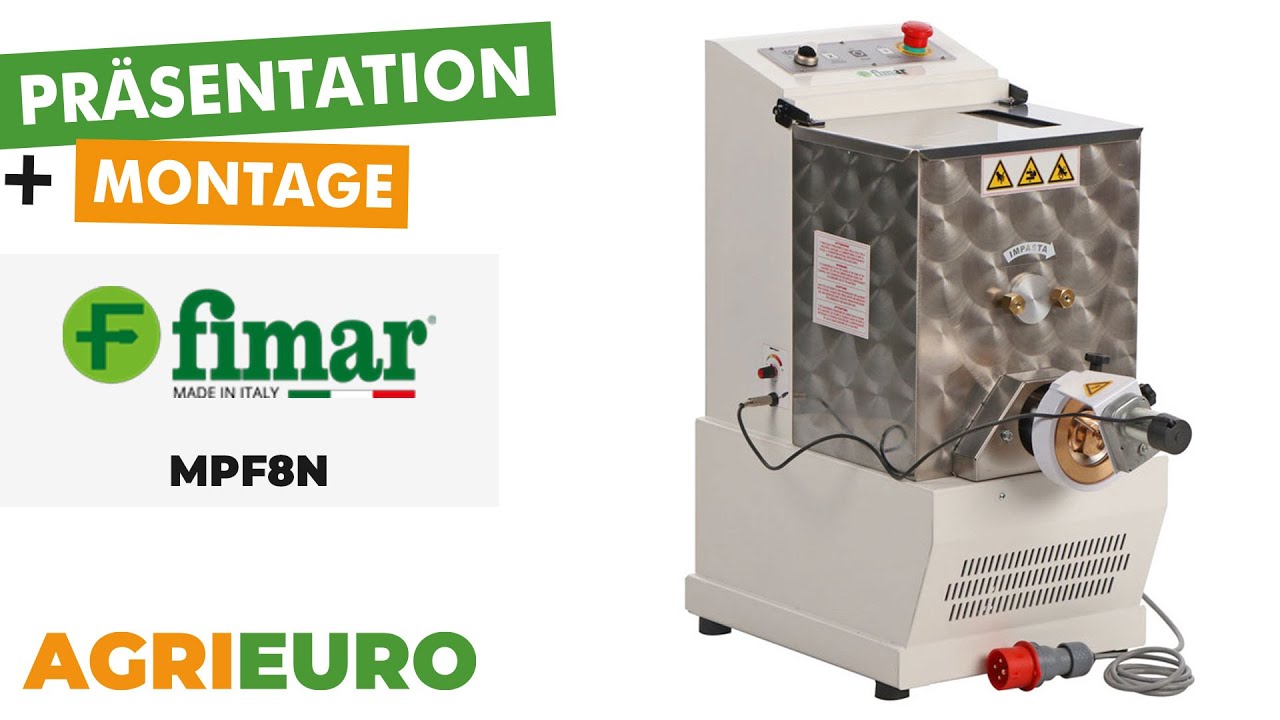 Produkt- und Montagevideo Fimar MPF8N -Professionelle Nudelmaschine