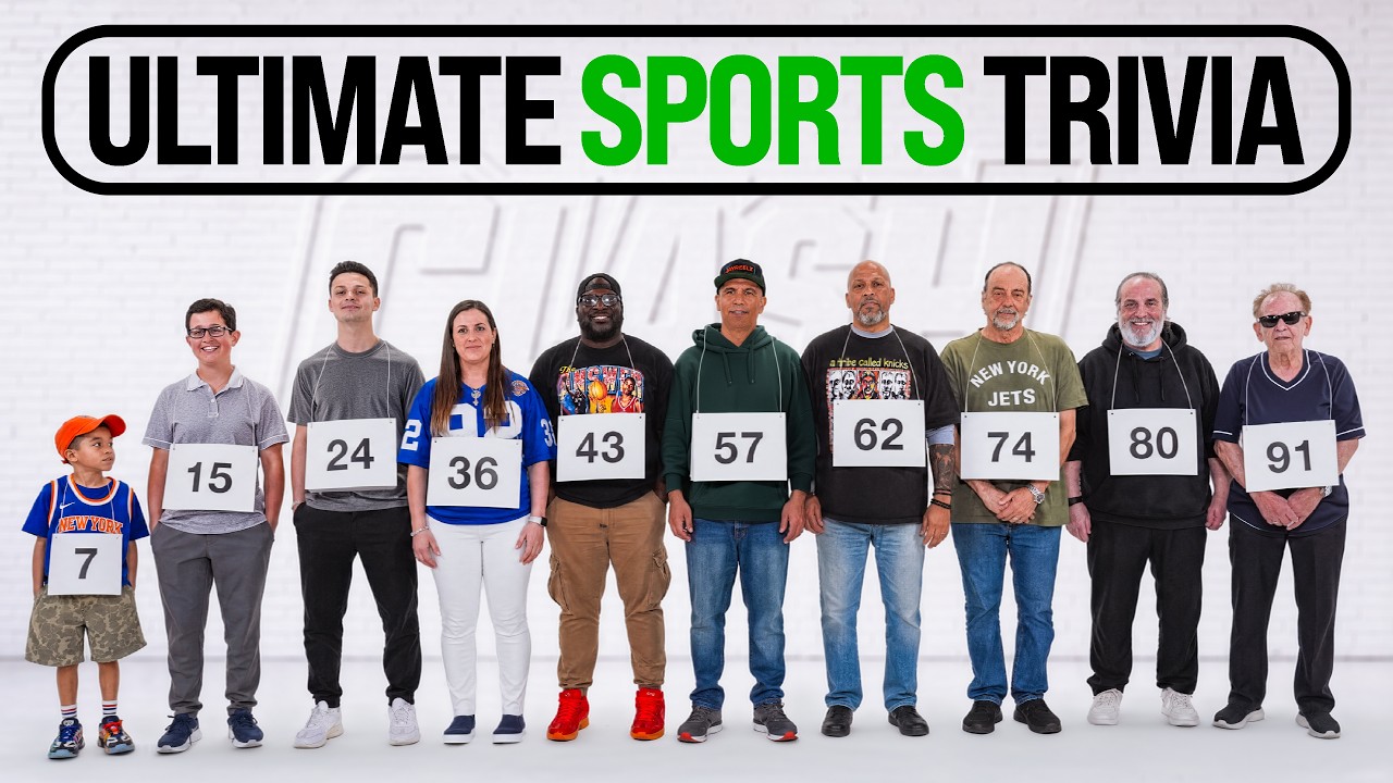Ages 1-100 Compete In General Sports Trivia
