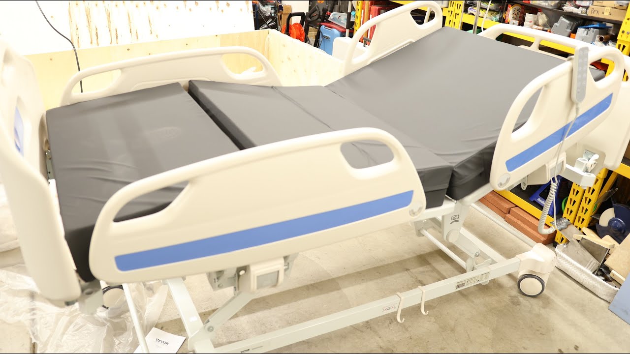 Кровать электрическая больничная VEVOR Premium с 5 функциями, электрическая медицинская кровать д...
