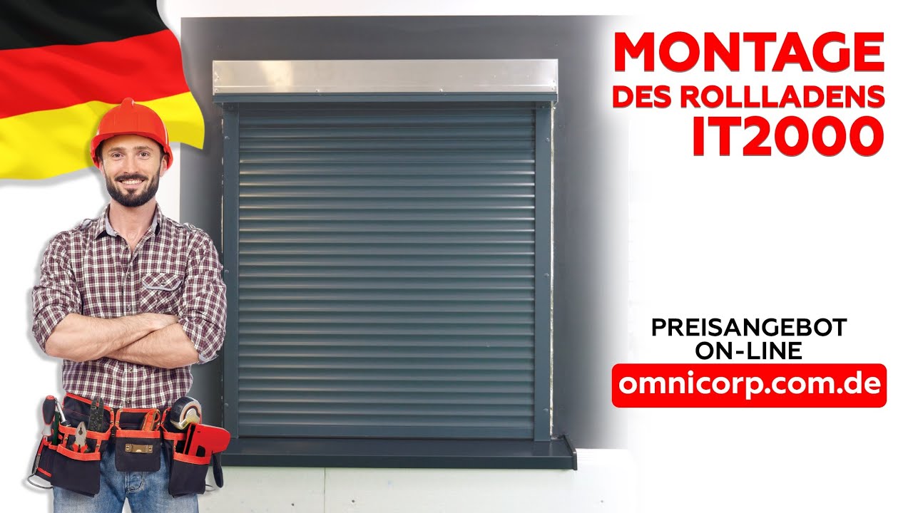 Montage des Außen Rolladen IT 2000 - omnicorp.com.de