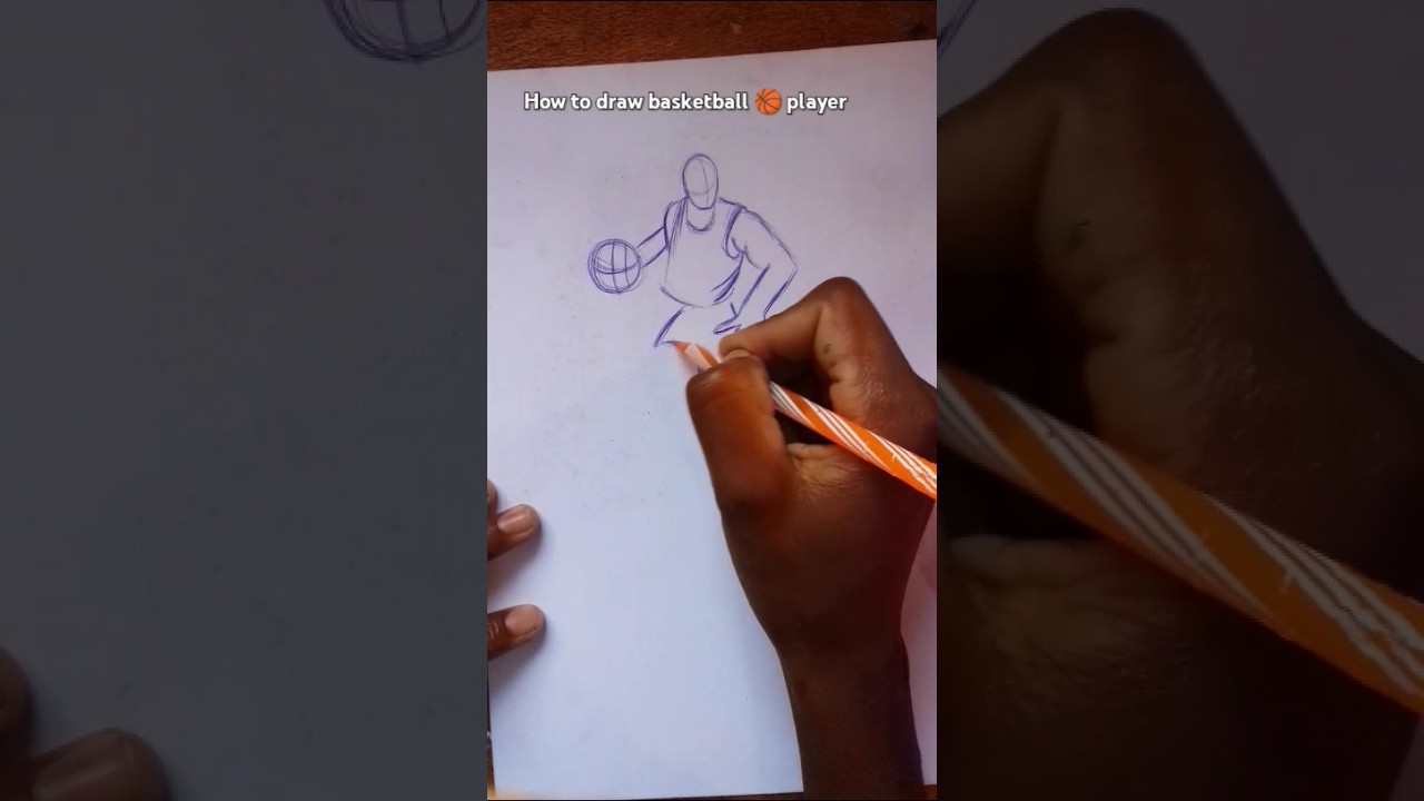 How to draw basketball player 