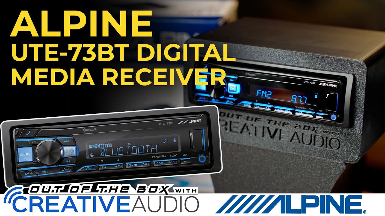 Alpine UTE-73BT Digital Media Receiver Unboxing & Overview - Out of the Box