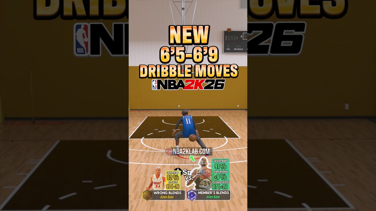 NBA 2K26 Season 5 Best Dribble Moves 6&rsquo;5 to 6&rsquo;9