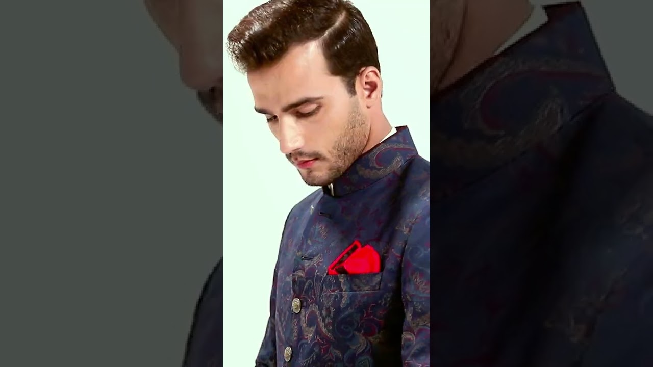 Polywool Brocade Achkan