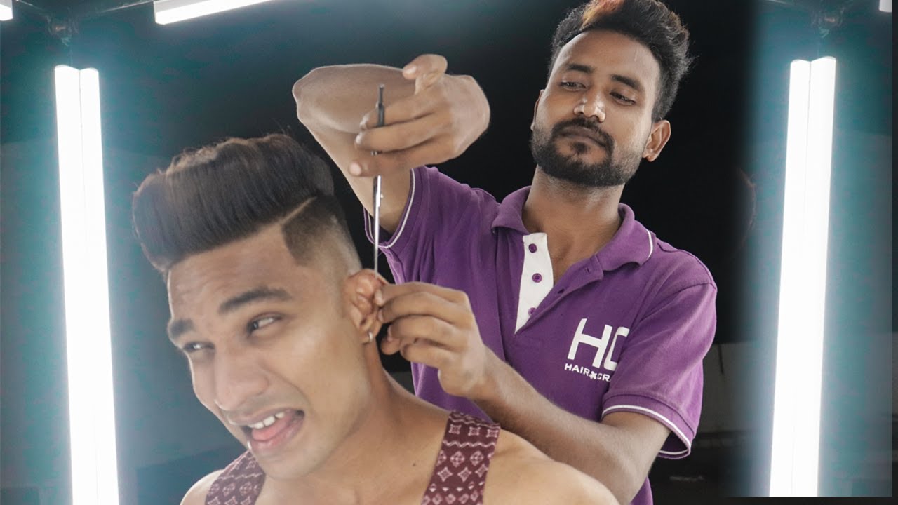Skin Fade Textured Quiff Haircut  | Hair Tattoo For Men | Hairstyle trend 2020
