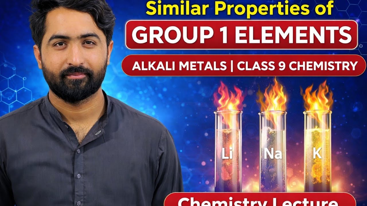 Similar Properties of Group 1 Elements | Alkali Metals | Class 9 Chemistry