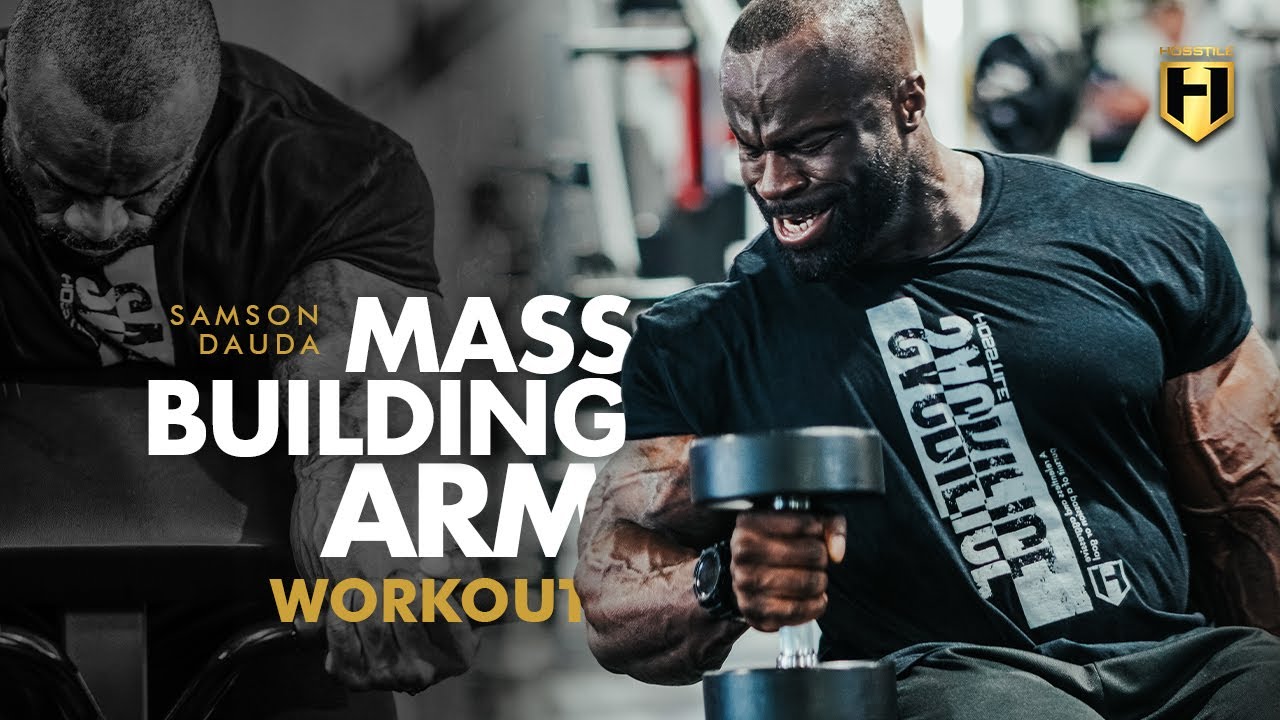 Тренировка рук для набора массы с чемпионом Arnold Classic Самсоном Даудой | HOSSTILE
