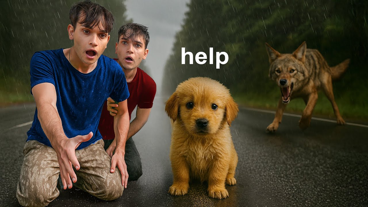 We RESCUED a Puppy From a COYOTE ATTACK!