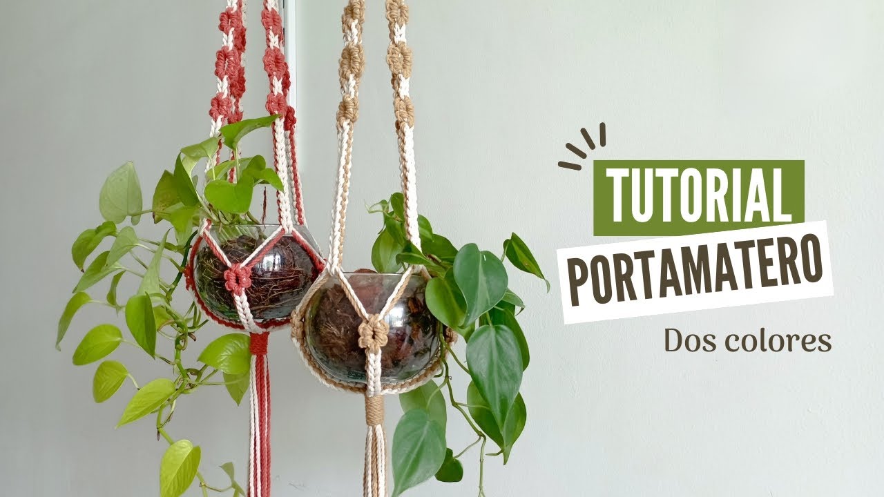DIY | PORTAMATERO en MACRAMÉ | DIY MACRAME PLANT HANGER