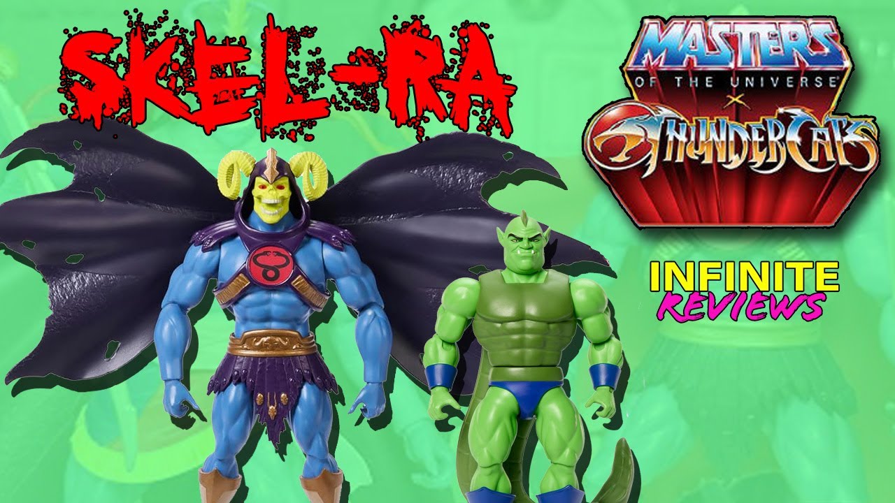 Masters of the Universe x Thundercats Skel-Ra & Cartoon Whiplash Unboxing & Review MOTU