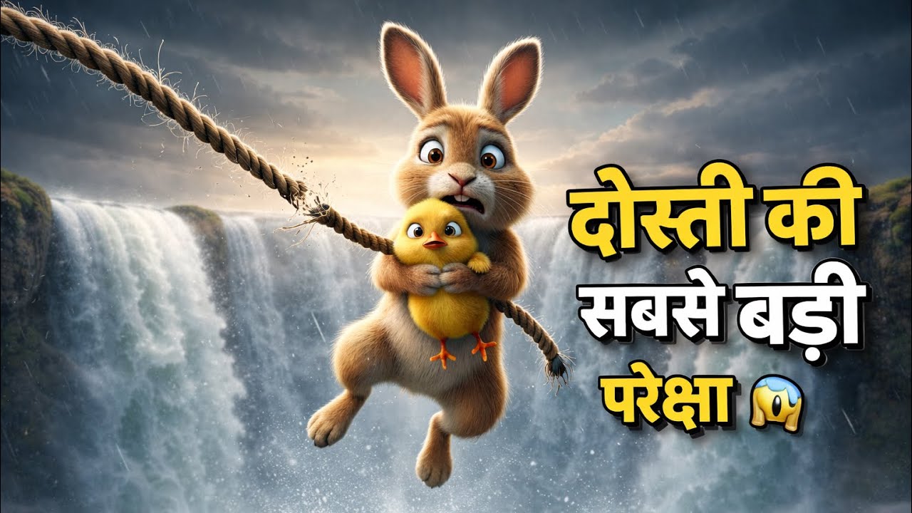 “नन्हा पंछी और बहादुर खरगोश 🐰🐥 | दोस्ती और हिम्मत की दिल छू लेने वाली कहानी”#bedtimestories 