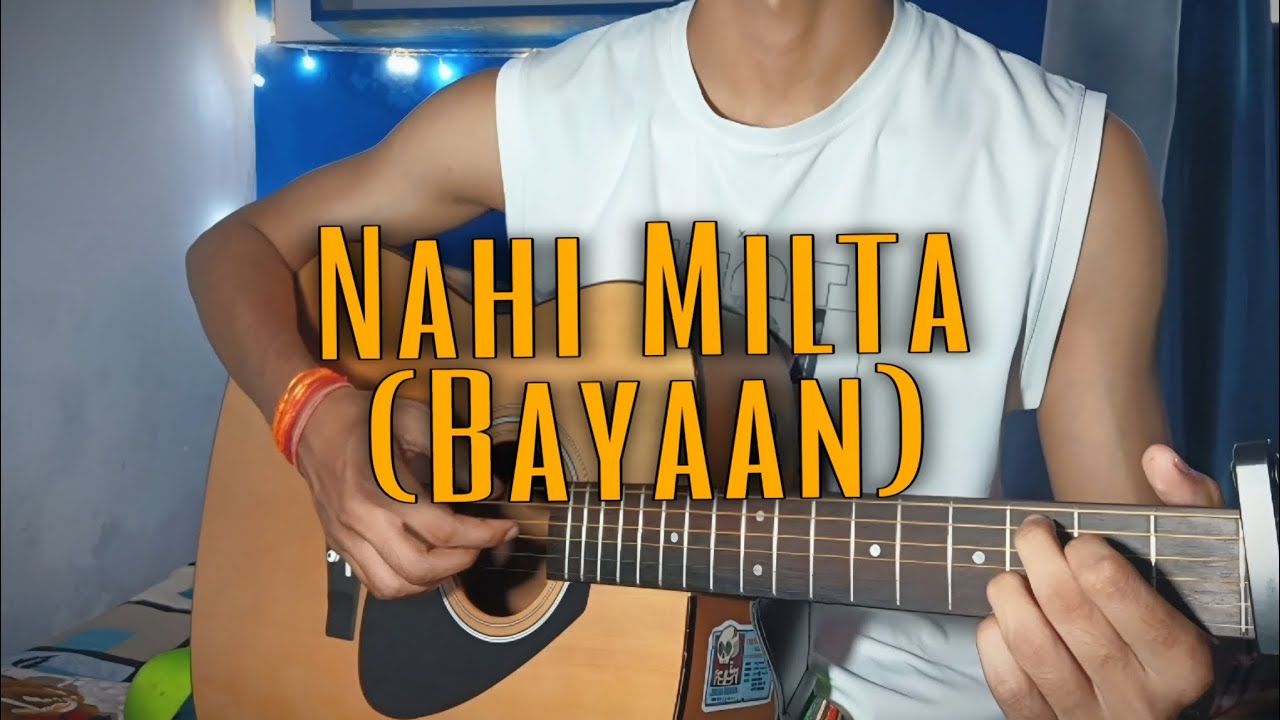 Nahi milta by bayaan || acoustic cover on guitar || madhur joshi #madhurjoshii 