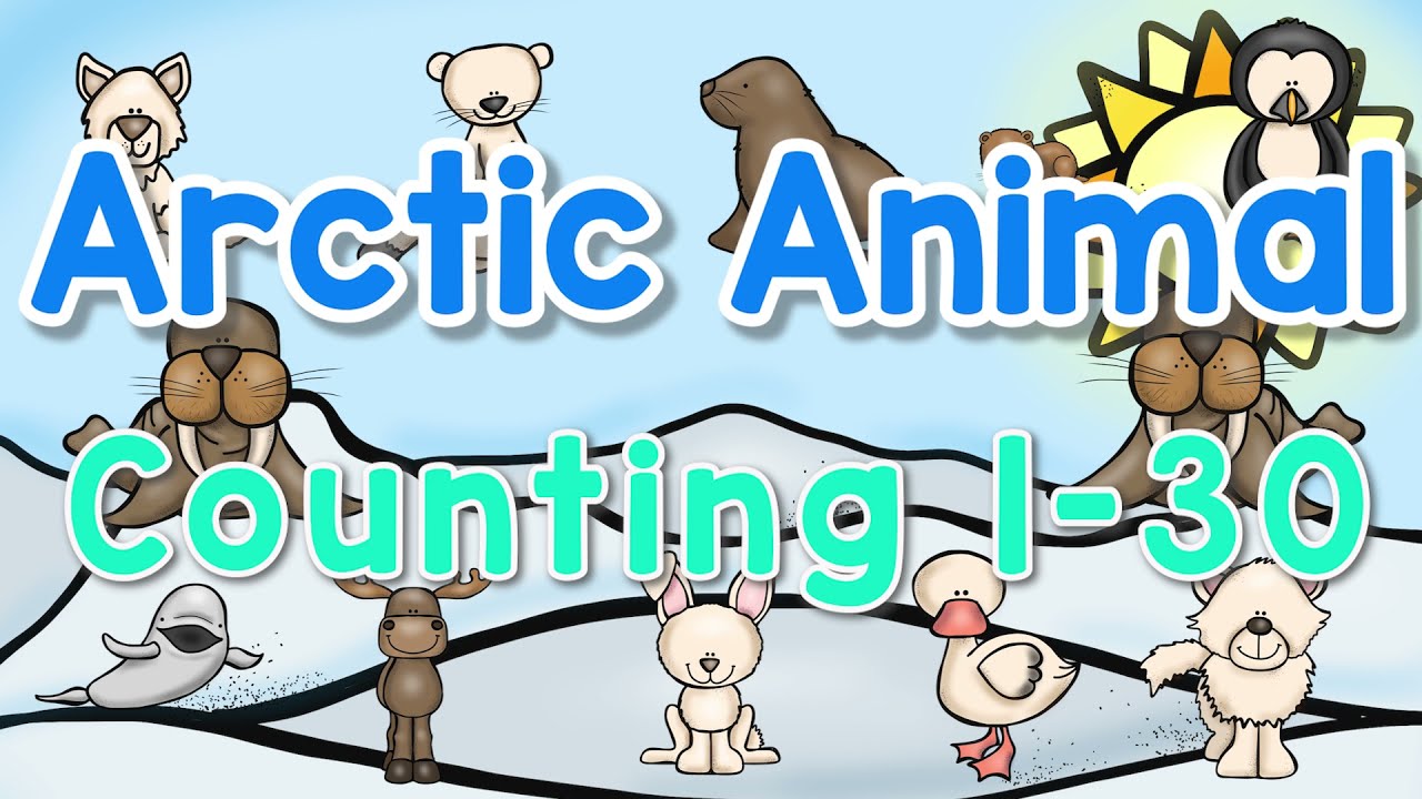Dance and Count to 30 |Winter Count the Number 1-30| Arctic Animals Learn Numbers | Sing Play Create