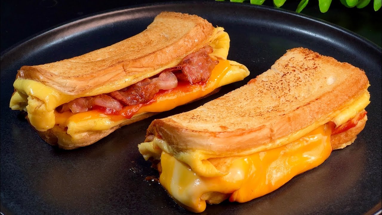 Этот рецепт завтрака удивил всех! Самый вкусный яичный тост за 5 минут
