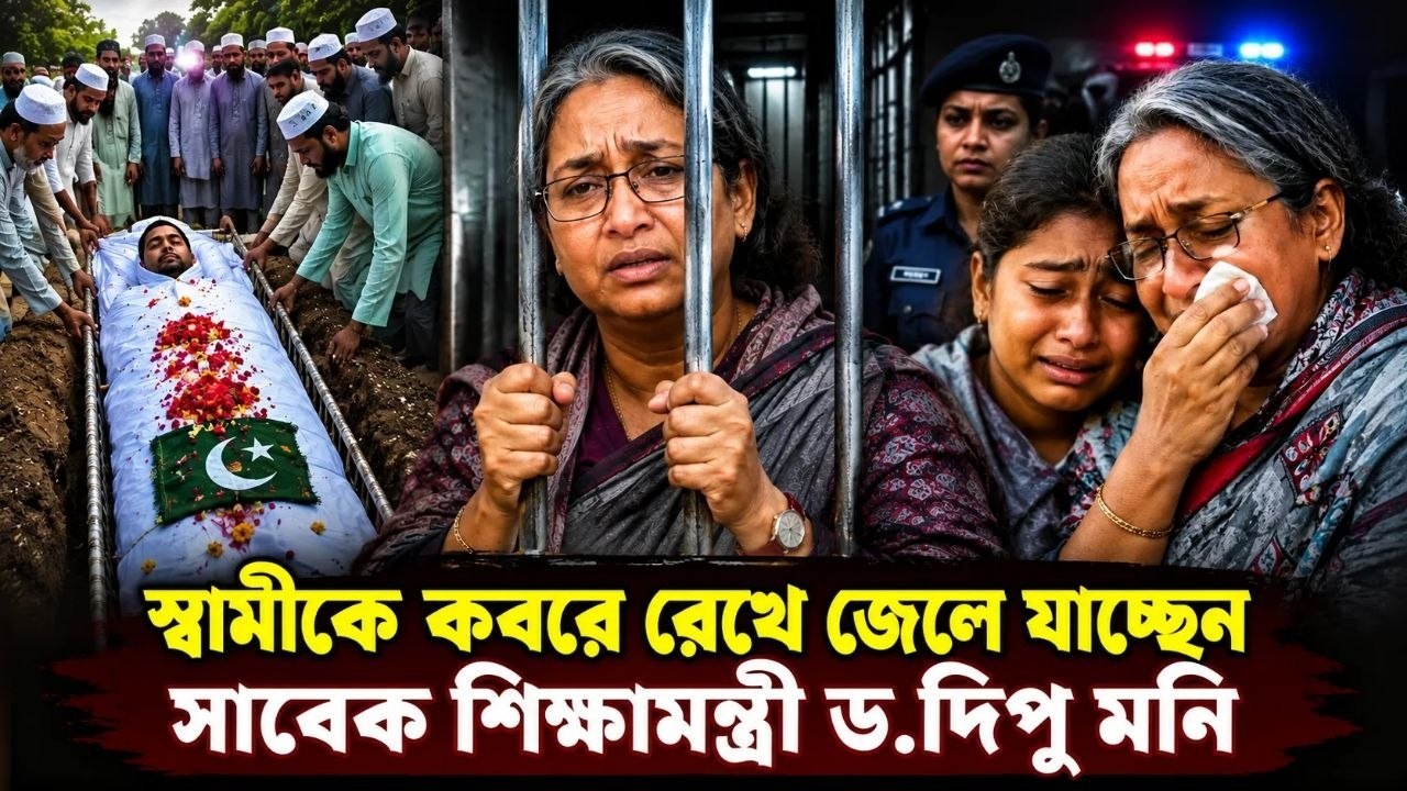 স্বামীকে কবরে রেখে জেলে যাচ্ছেন ড. দিপু মনি! স্বমীর জানাজা লাইভ | Dipu Moni Live News | Bangla News