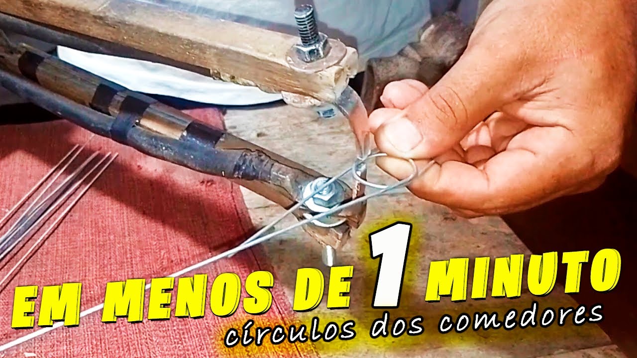 APRENDA OS DETALHES DOS CÍRCULOS (comedores para gaiola) DOIS TIPOS DE COMEDORES (passo a passo)