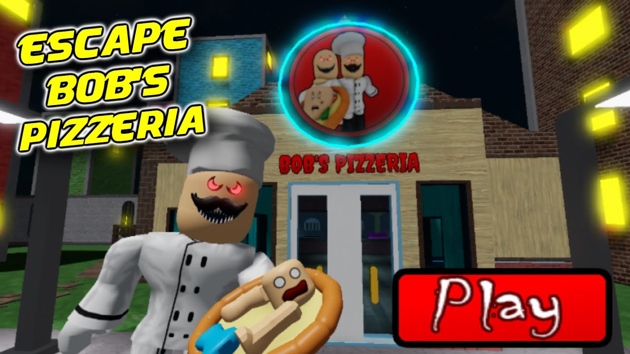 ESCAPE BOB'S PIZZERIA [SCARY OBBY 🔪🩸] ! Full Walkthrough