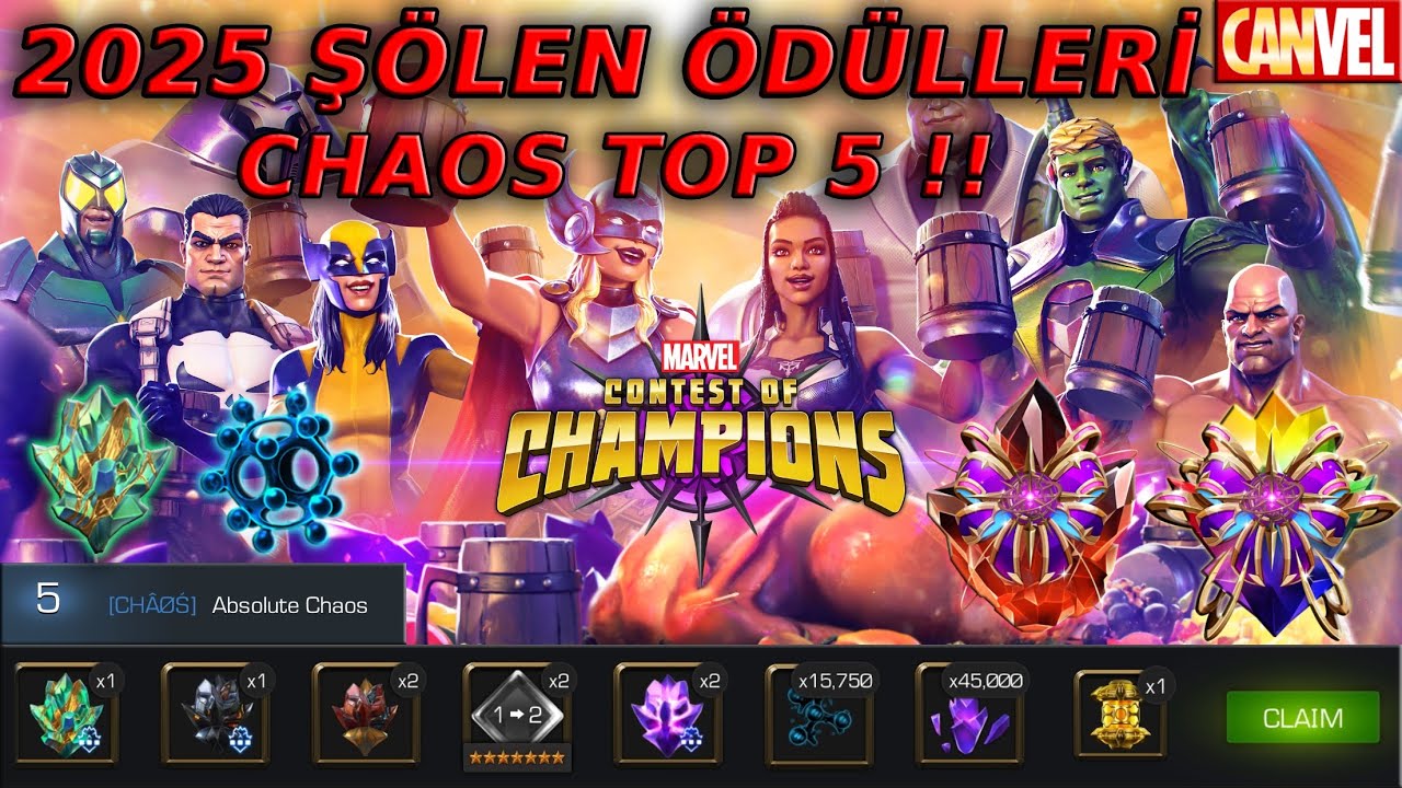 2025 Ş&Ouml;LEN ETKİNLİĞİ &Ouml;D&Uuml;LLERİ A&Ccedil;ILIMI | CH&Aring;&Oslash;Ś TOP 5 | TABLO İNCELEME, TARİHİN EN İYİ Ş&Ouml;LENİ - MCOC