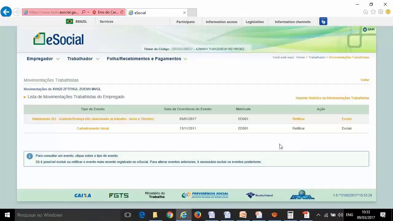 Vídeo 08 – Folha de Pagamento – Trabalhadores com afastamento no mês