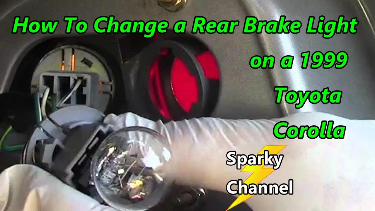 1999 Toyota Corolla Rear Brake Light Replacement
