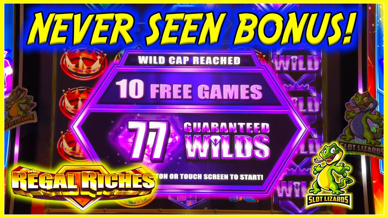 RAREST BONUS EVER!!! MORE THAN MAX WILDS! Regal Riches Slot Machine!