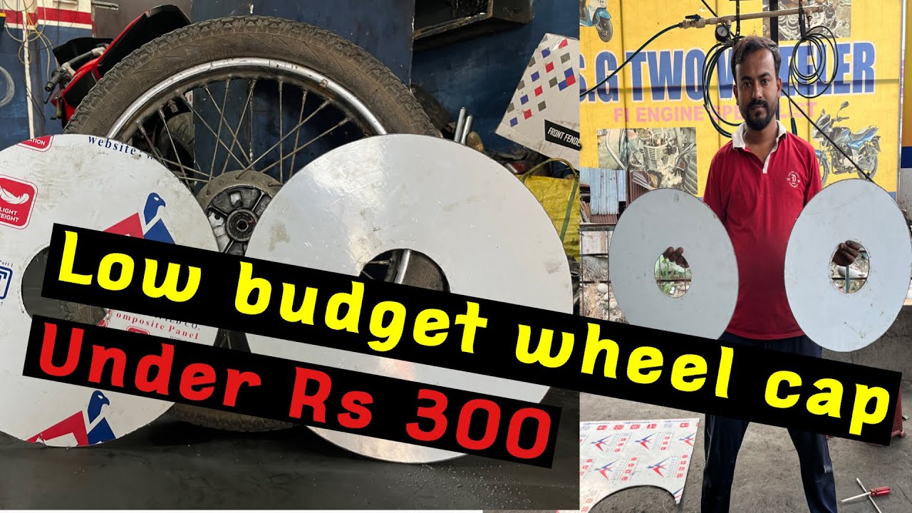 How To Make Wheel Cap @  Bike Wheel Cap Modified  At Home 🏠 Only Rs 300
