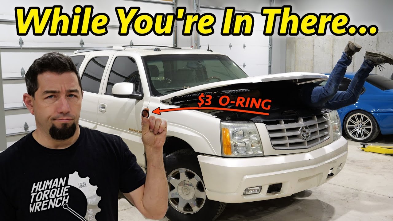 ALL OF THIS To Fix A Squeak & A Leak On This 260K Mile 2004 Salvage Escalade? I Got Carried Away...