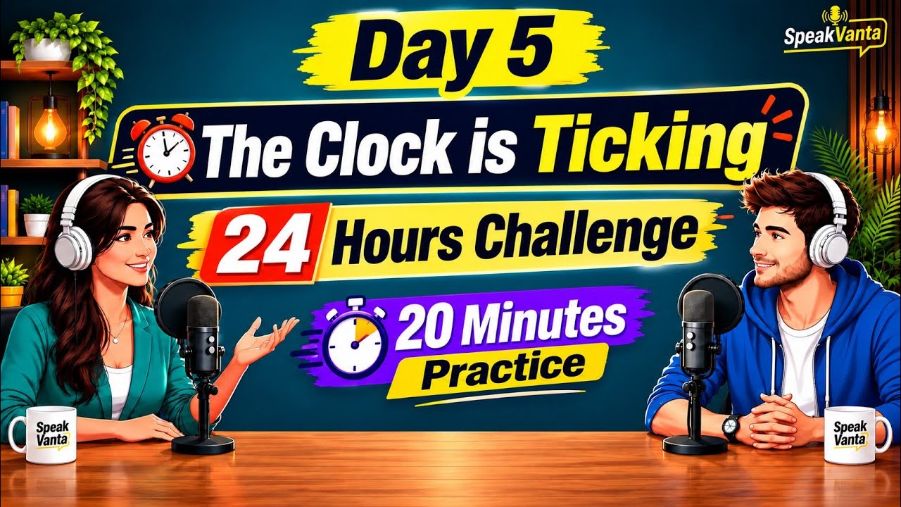 DAY 5: 24-HOUR ENGLISH CHALLENGE! | Real-Life English Speaking Practice