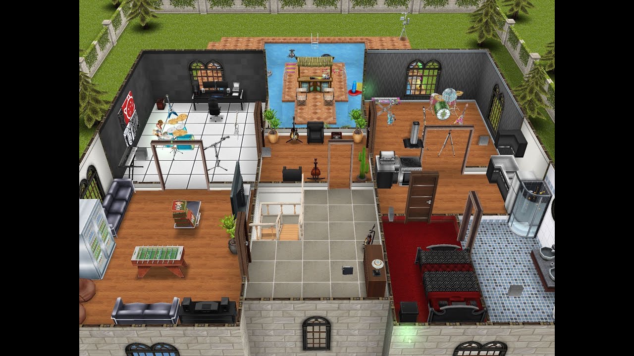 Sims FreePlay- Teen Idol Mansion