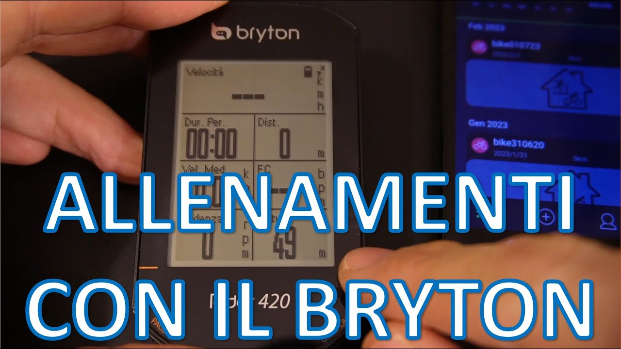 Tutorial tabelle di allenamento con Bryton, rulli, rullo smart, strada.