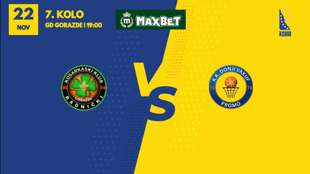 KK Radnicki - KK Donji Vakuf Promo | 7. kolo | MAXBET LIGA | KSBIH | 2025/2026
