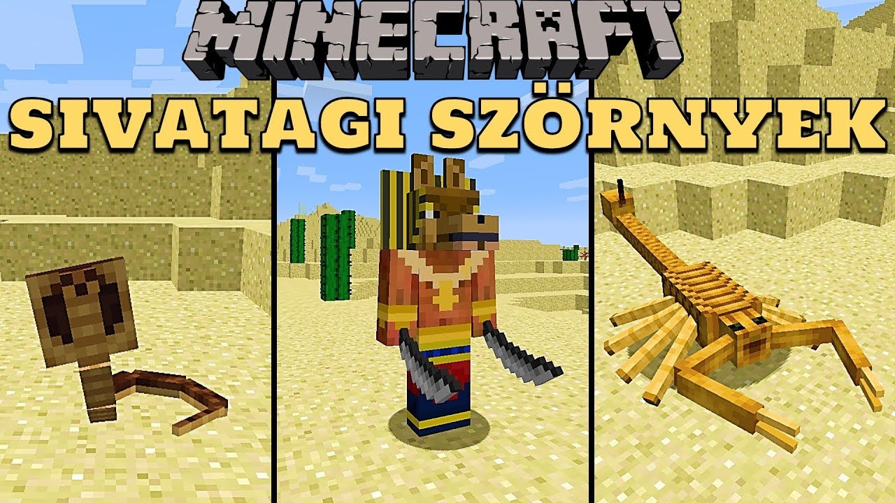 Minecraft: Új Sivatagi Szörnyek! - Worlds Retold Mod Bemutató