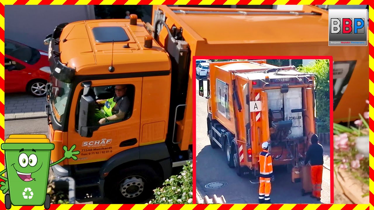 Mercedes Actros & FAUN Variopress: Biomüll / Organic Waste, 2025. #garbagetruck #mercedes