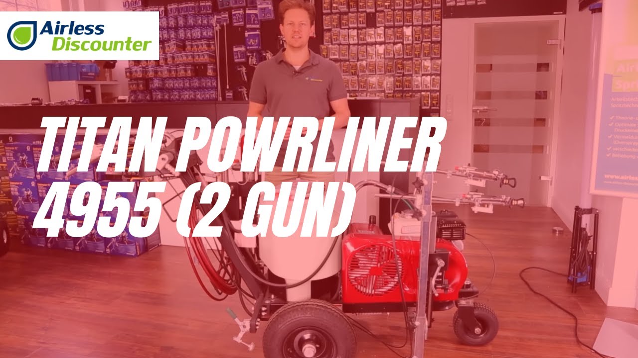 Introduction of the Titan Powrliner 4955 (2 gun) - Road Marking Paint Sprayer