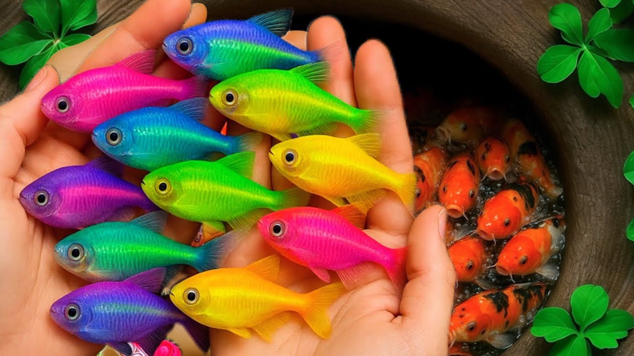 Catch Freshwater Aquarium Fish in Giant Colorful Egg, Betta Galaxy, Molly Fish, Sam Fish,Turtle,Koi🤗