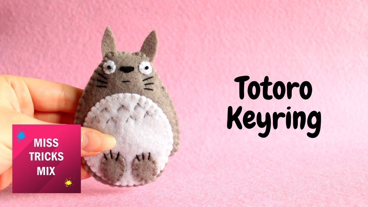 Totoro Felt Keyring DIY Tutorial.
