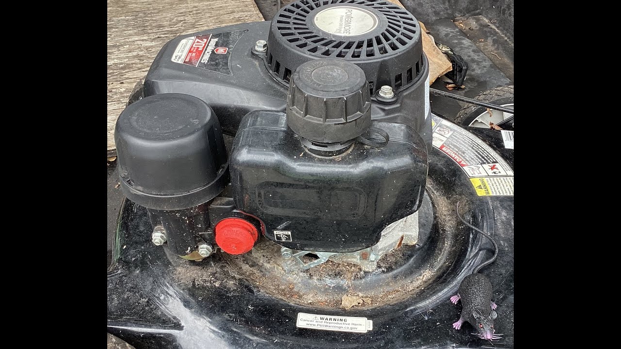 Carburetor Clean on 2018 Yard Machines PowerMore Walk Behind Lawn Mower.
