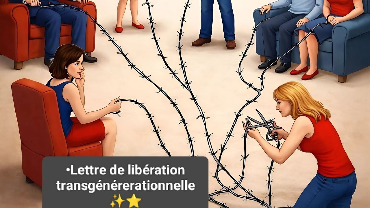 Lettre de libération transgénérerationnelle-Écrire,lire,découper, brûler,libérer 