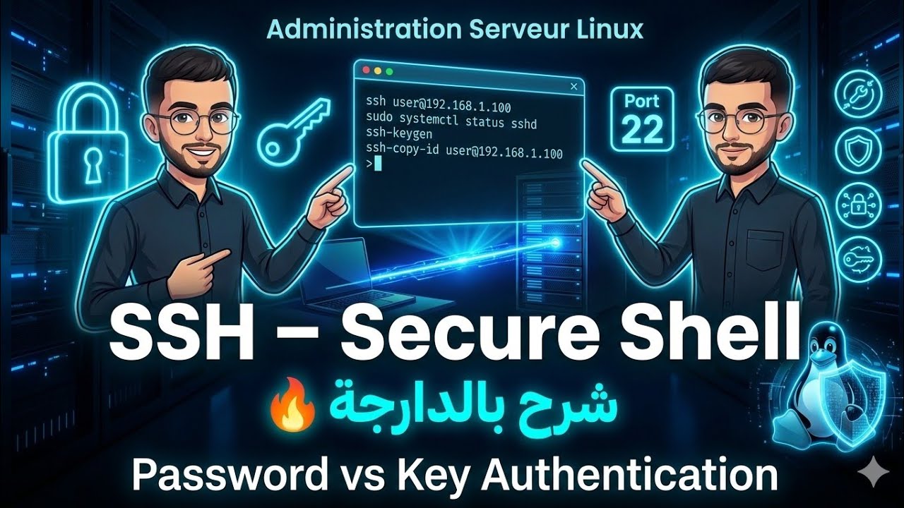 شرح service ssh sur serveur Linux (Centos 9)/administration d'un serveur Linux 