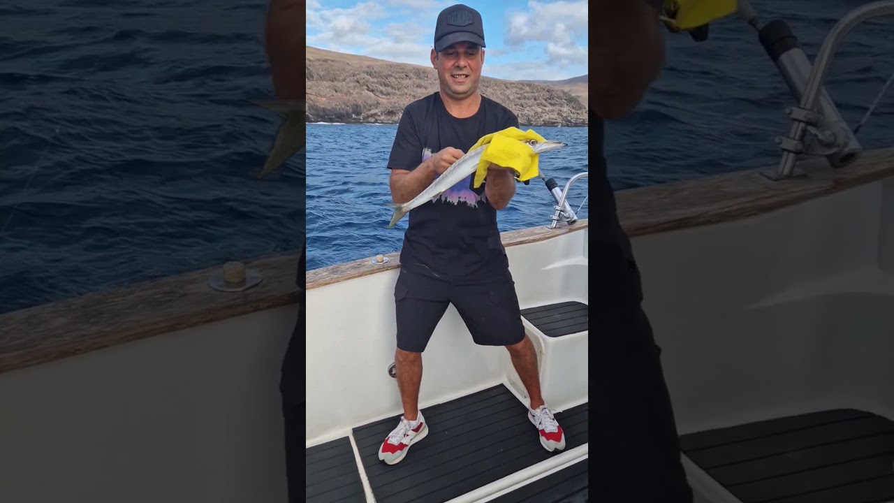 BARRACUDA al agua en Lanzarote.