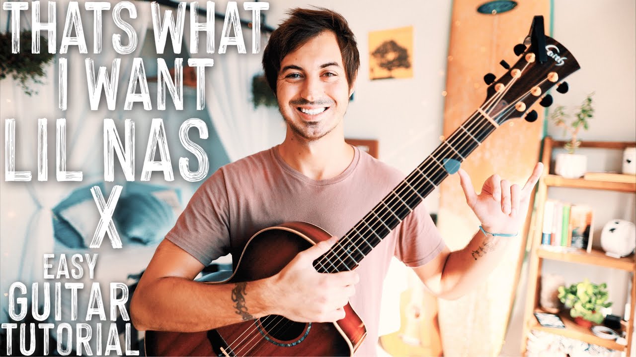 THATS WHAT I WANT Lil Nas X Guitar Tutorial // THATS WHAT I WANT Lil Nas X Guitar // Lesson #889