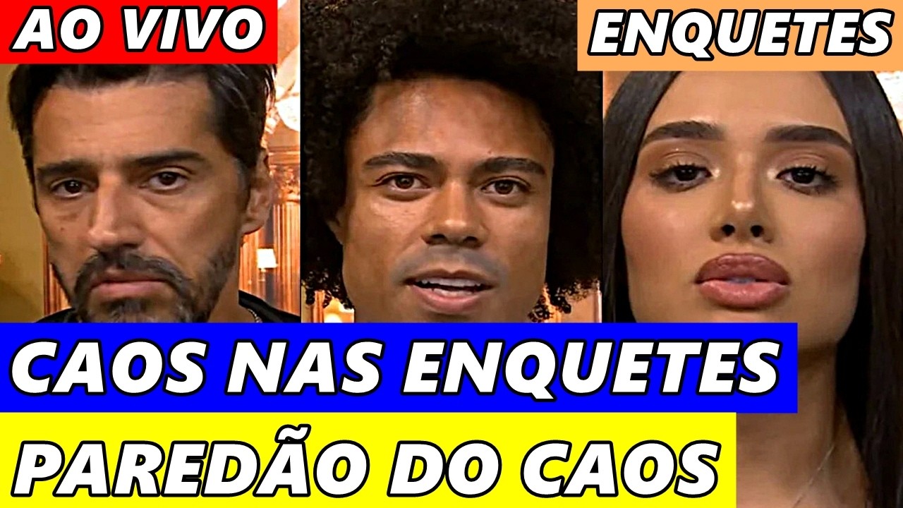 🚨BBB 26 AO VIVO: PRIMEIRO GIRO DE ENQUETES ENTRE BRENO, COWBOY E JORDANA DO PAREDÃO FALSO AO VIVO!