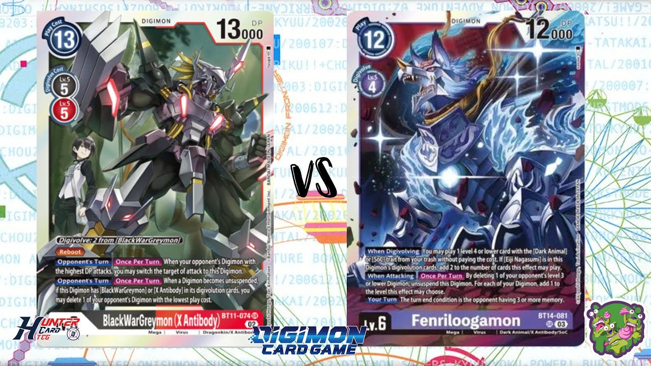 DIGIMON TCG: Local match BlackWarGreymon X (Black) vs Fenriloogamon (Purple) | PIEDRA BRUJA