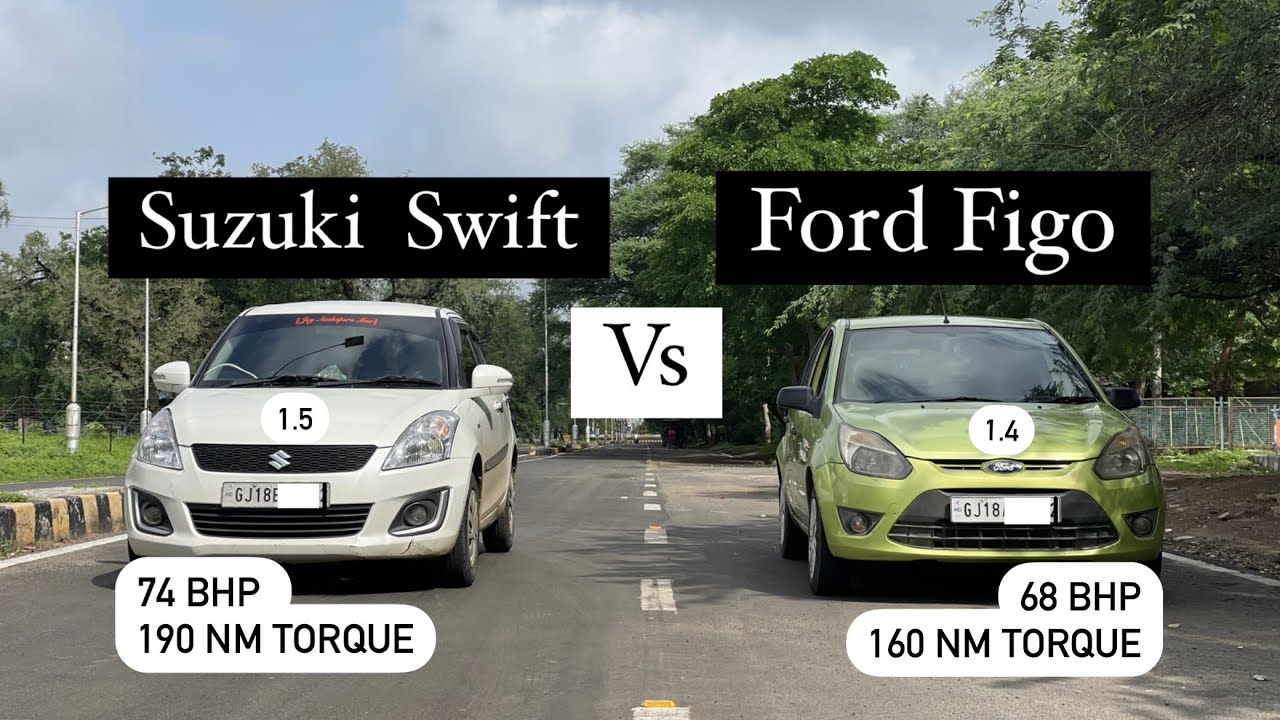 Ford FIGO Vs Maruti Suzuki SWIFT | Drag Race | Diesel Vs Diesel |