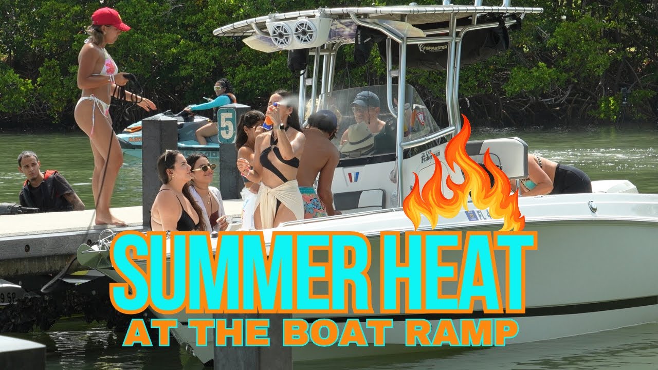 Summer Heat Strikes Miami Boat Ramp
