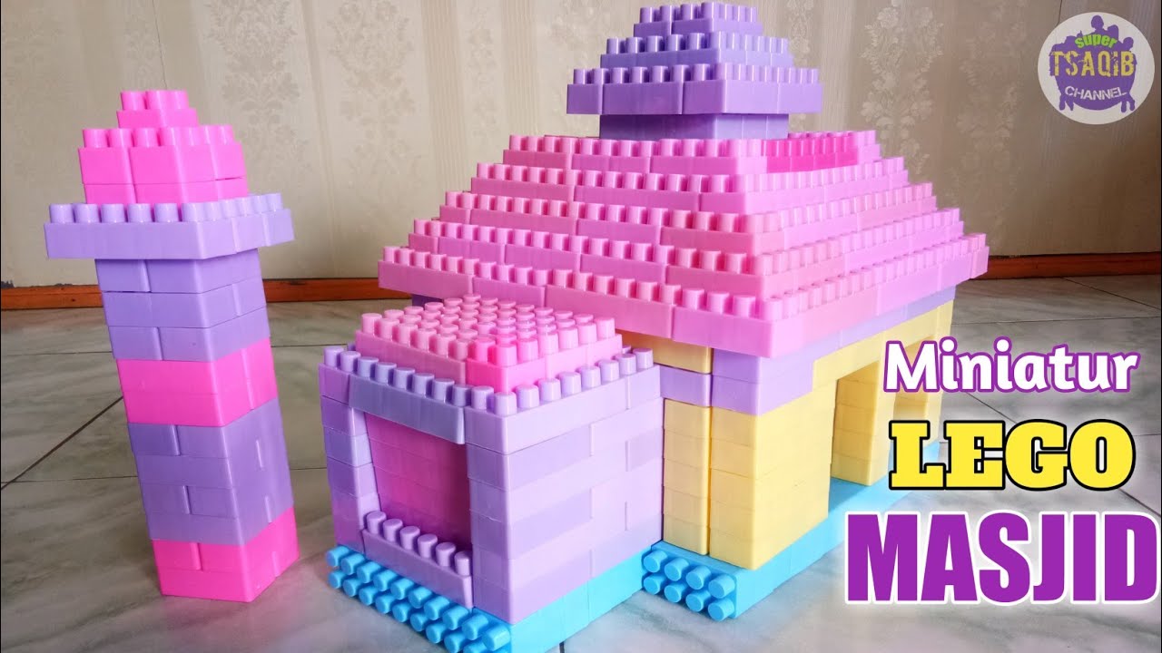 membuat miniatur mushola dari lego block || masjid miniatur